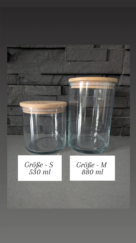 Personalisiertes Vorratsglas Design Weihnachten